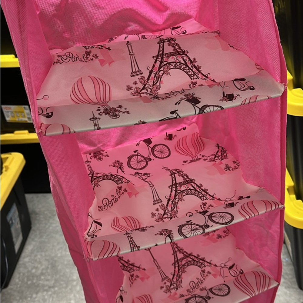 Pink Paris Hanging Organizer
